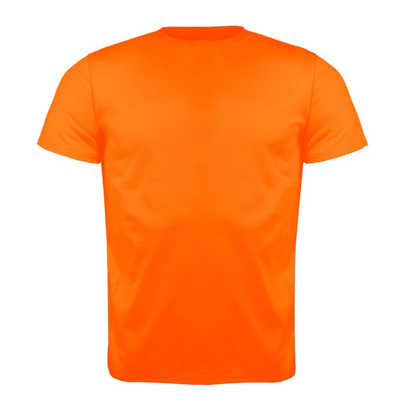 ANDESLAND OUTDOOR APPAREL - Polera Poliéster Manga Corta Otocyon Essential Naranja Unisex