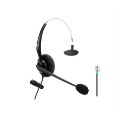 GENERICO - Cintillo Telefónico Monoaural VT2000-NC RJ9 Ultra Liviano