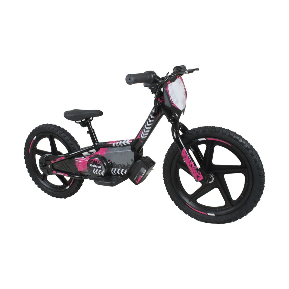 BEBESIT - Bicicleta Moto Eléctrica E-Bike BeRide Aro 16 Rosada