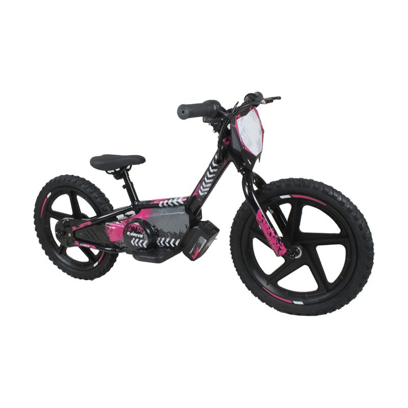 BEBESIT - Bicicleta Moto Eléctrica E-Bike BeRide Aro 16 Rosada