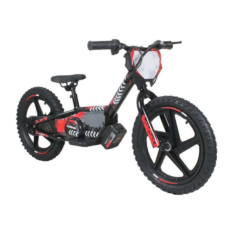 BEBESIT - Bicicleta Moto Eléctrica E-Bike BeRide Aro 16 Roja