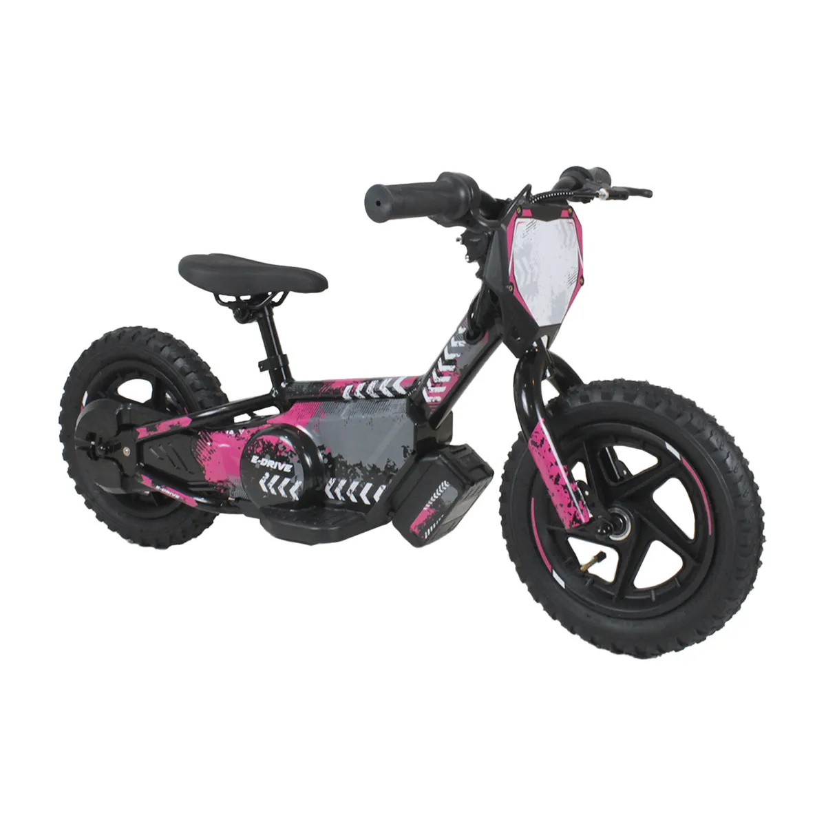 BEBESIT - Bicicleta Moto Eléctrica E-Bike BeRide Aro 12 Rosada