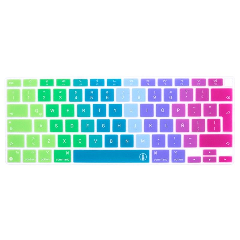 PINEAPPLESTORE - Protector Teclado Macbook Air 13.3 2020 A2337 M1 Arcoíris