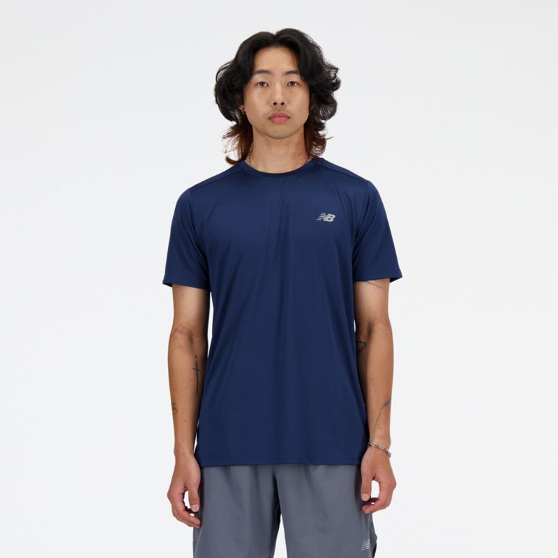 NEW BALANCE - Polera Hombre New Balance Azul Marino