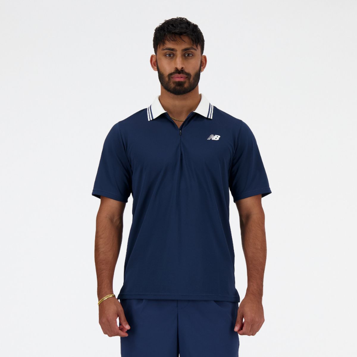 NEW BALANCE - Polera Hombre New Balance Azul Marino