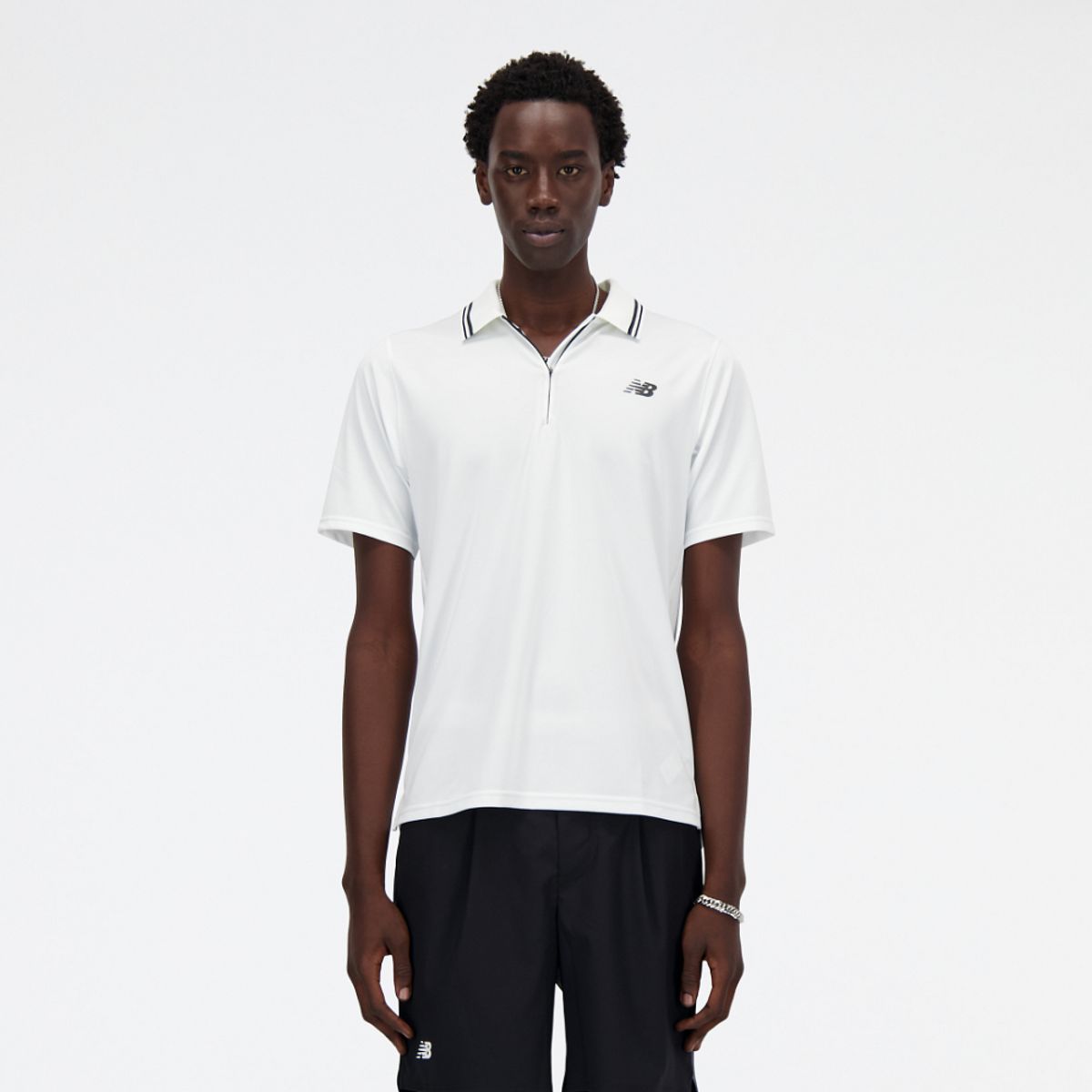 NEW BALANCE - Polera Hombre New Balance MT41402WT Blanco