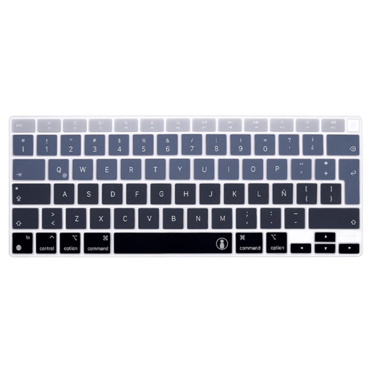 PINEAPPLESTORE - Protector Teclado Macbook Air 13.3 2020 A2337 M1 Escala de Gris