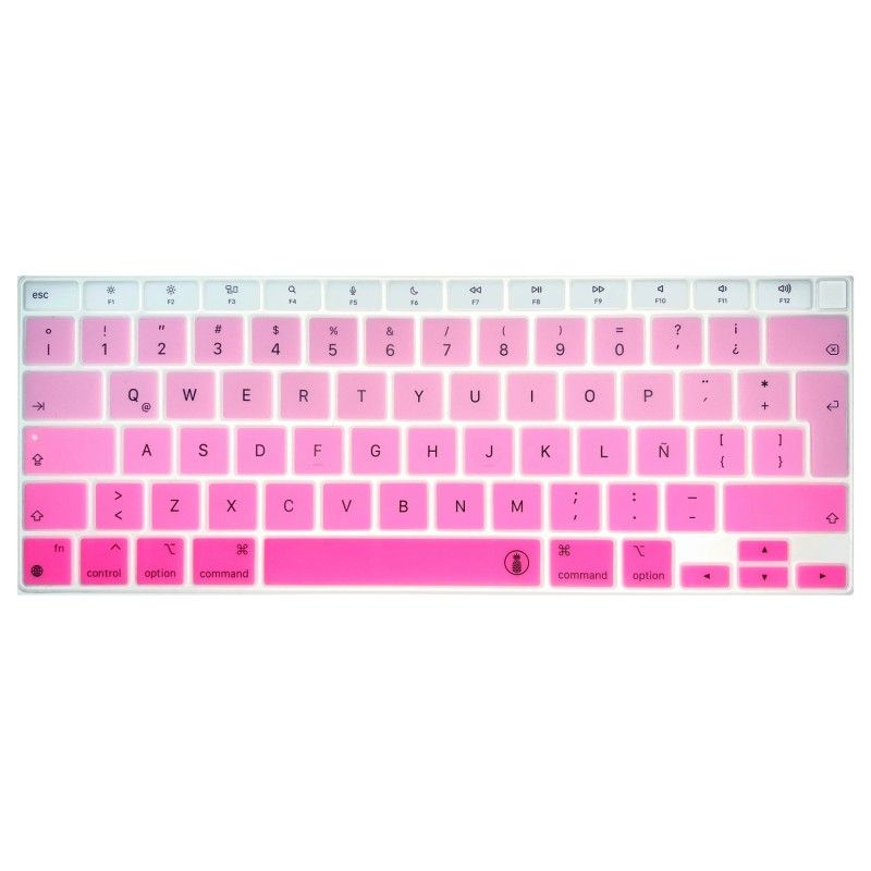 PINEAPPLESTORE - Protector Teclado Macbook Air 13.3 2020 A2337 M1 Escala de Rosado