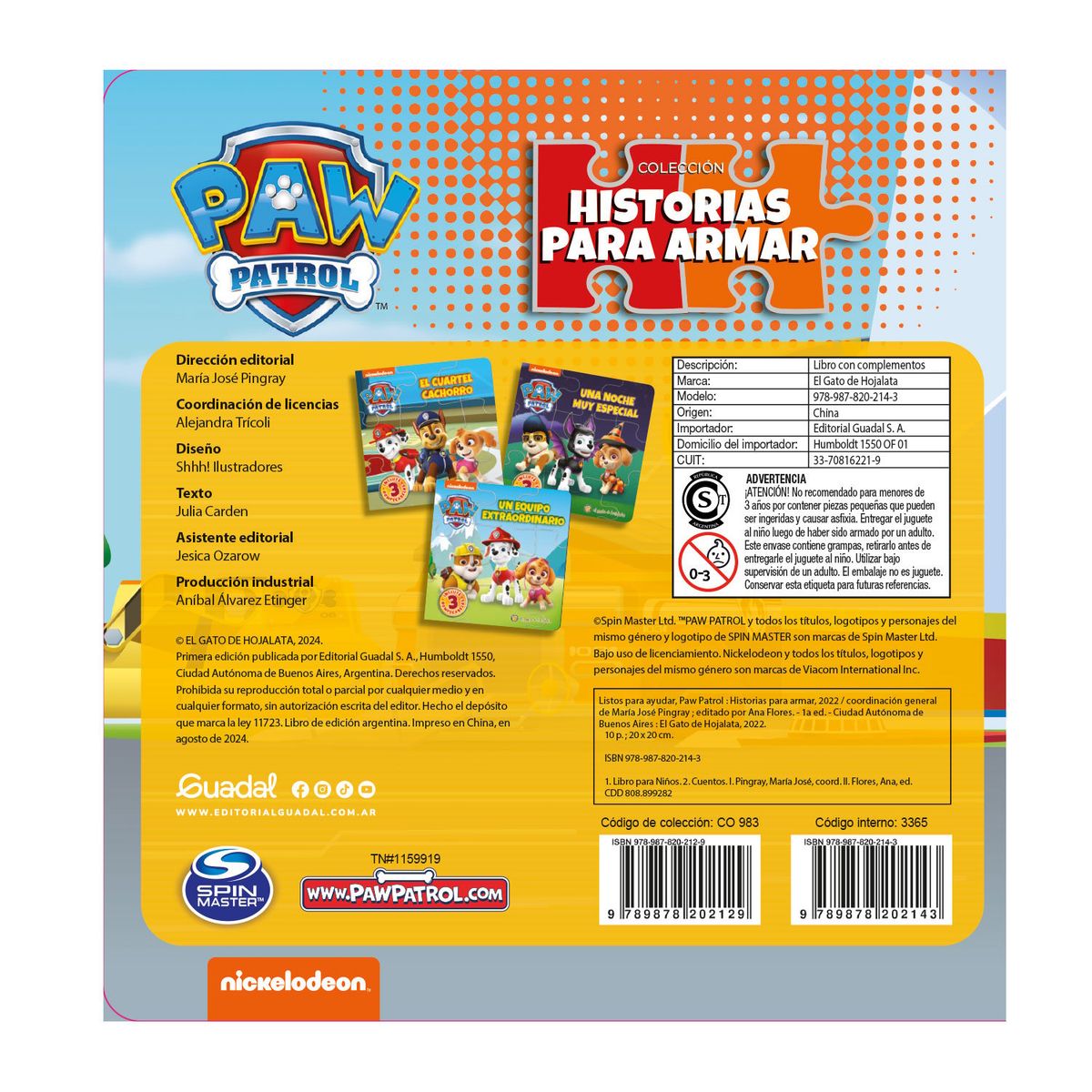 EDITORIAL GUADAL - Libro ¡Listos Para Ayudar! - Paw Patrol