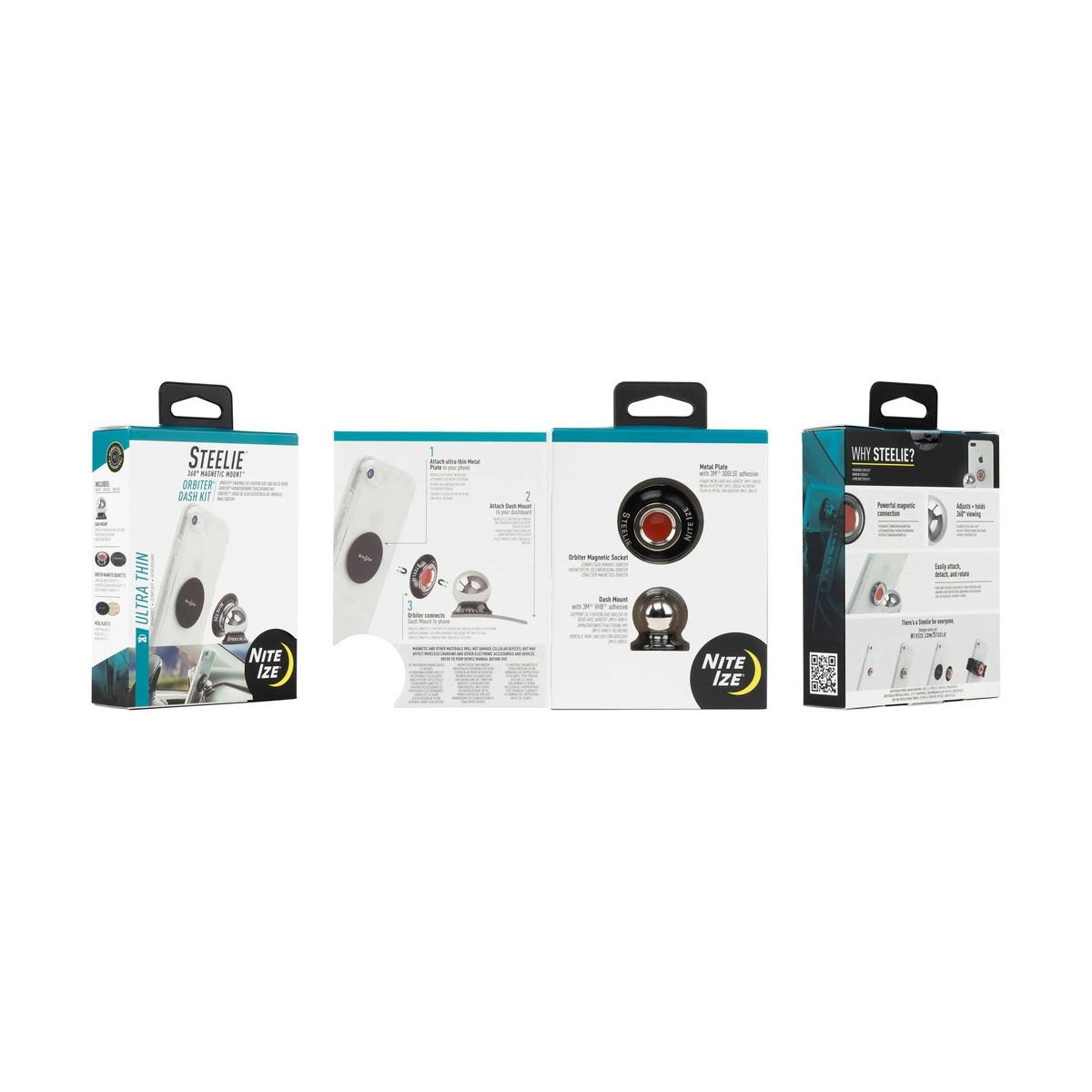 NITE IZE - Soporte magnético de automóvil para smartphones