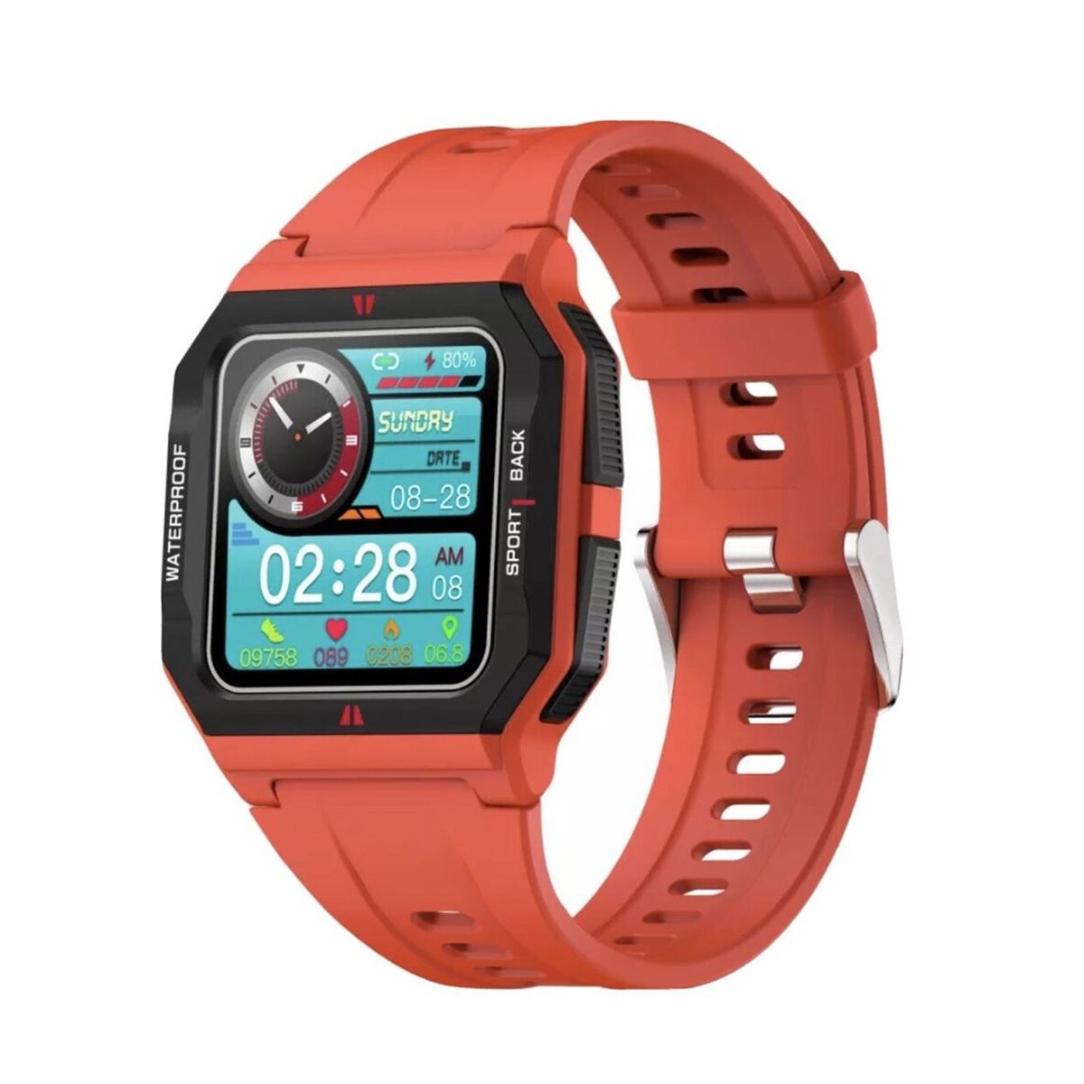 TECNOLAB - Reloj Inteligente Bluetooth Smart Watch Monitoreo Deportivo