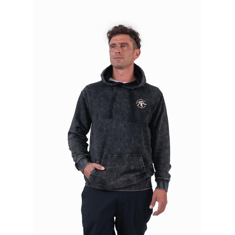 KAYA UNITE - Polerón Hombre Hoodie Liviano Locals Black