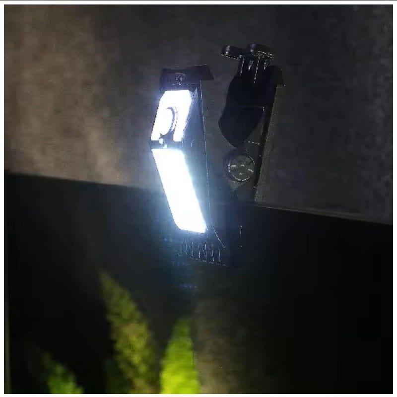 GENERICO - Luz Solar LED Clip Exterior 2000mah 10mil Horas Iluminación Luz Fría