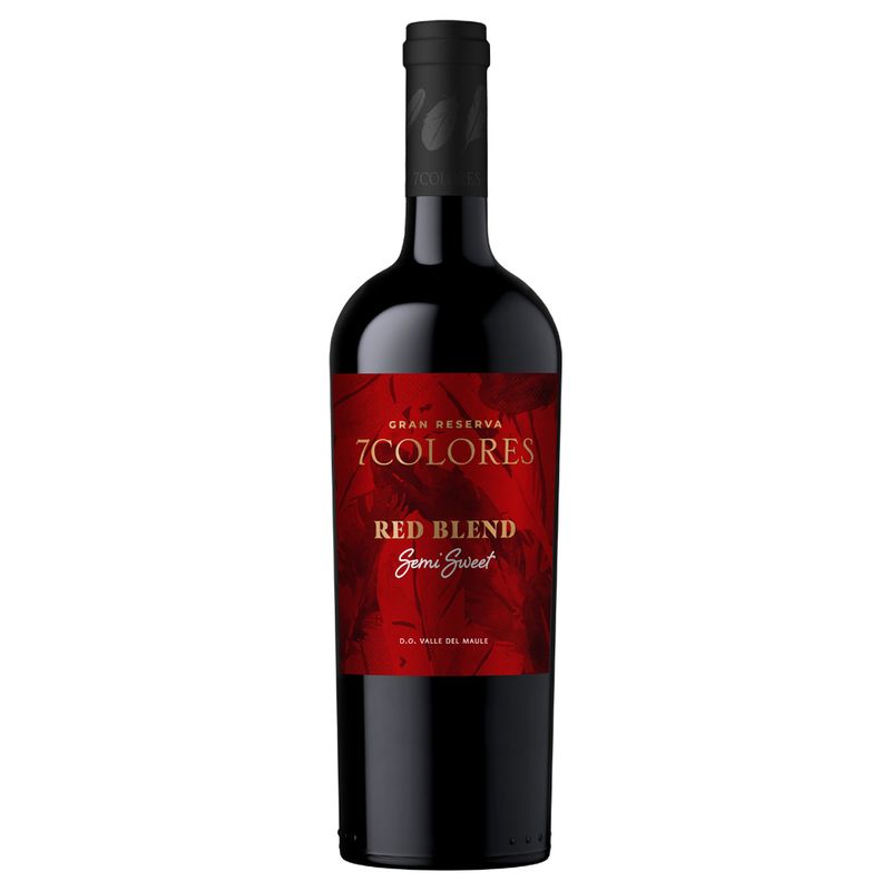 7 COLORES - Vino 7 Colores Gran Reserva Red Blend Semi Sweet 14° 750cc