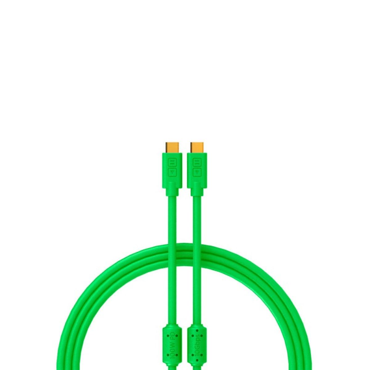 GENERICO - Cable USB C a USB C 32 de 1 Metro Verde Chroma