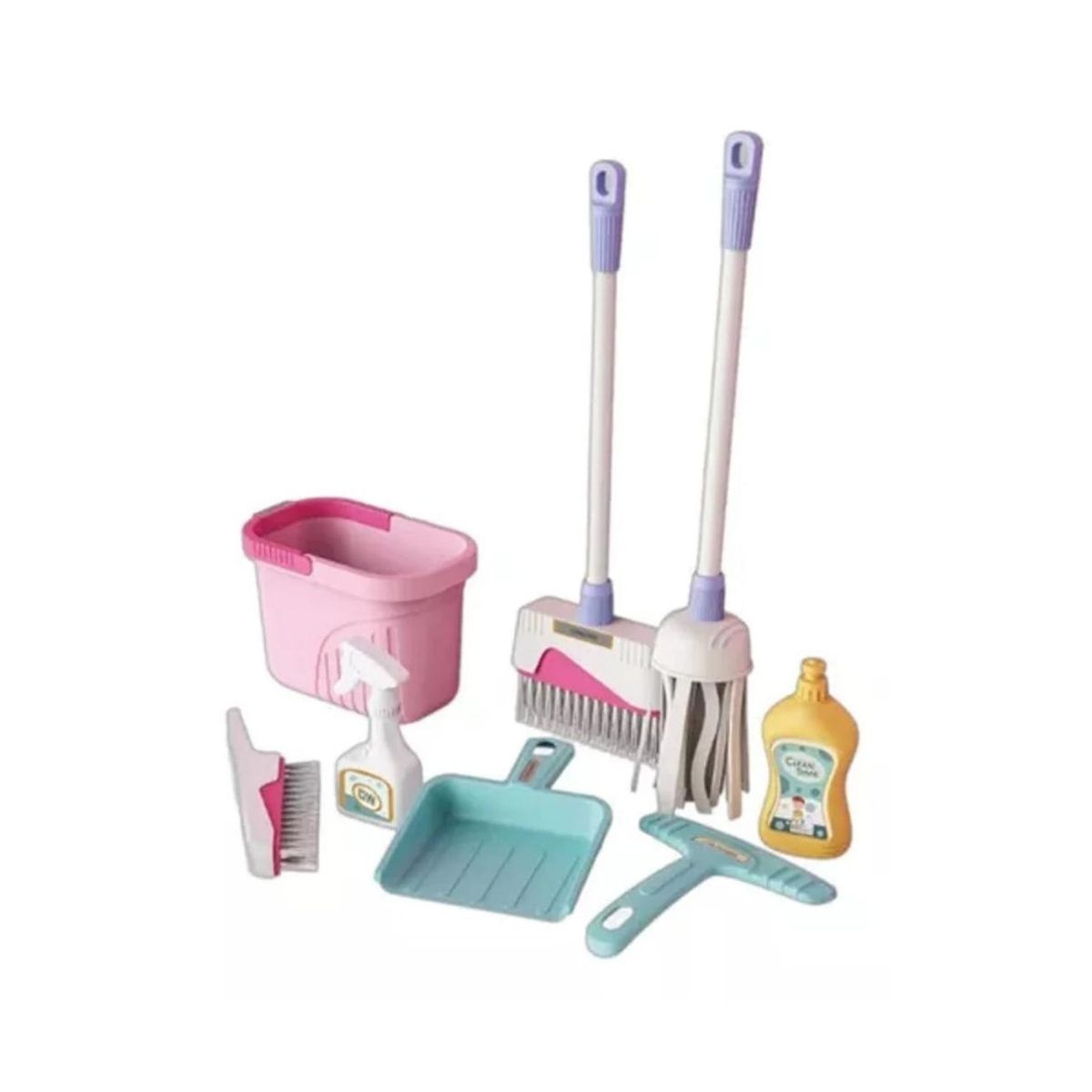 GENERICO - Juguete De Limpieza Para Niños Set De Aseo 10 Piezas