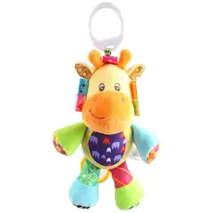 GENERICO - Peluche Estimulación Sensorial Bebé Con Sonajero Y Colgador