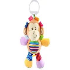 GENERICO - Peluche Estimulación Sensorial Bebé Con Sonajero Y Colgador