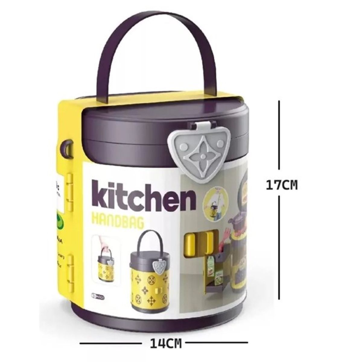 GENERICO - Mini Maleta Bag Tocador Kitchen Cocina 25 Piezas Juguete Niñas