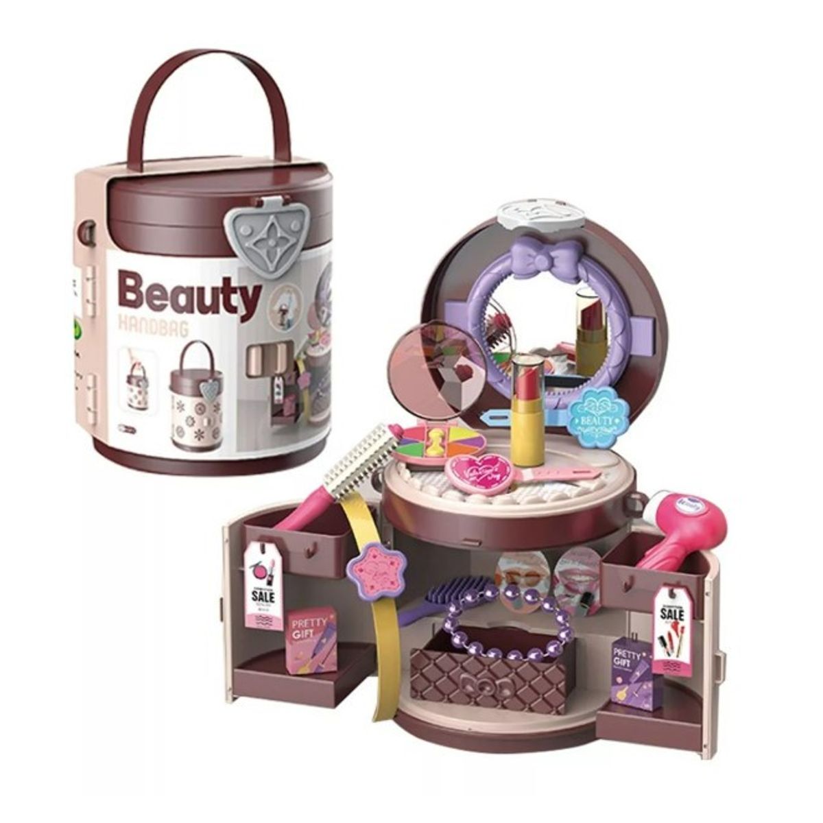 GENERICO - Mini Maleta Bag Tocador De Belleza 25 Piezas Juguete Maquillaje Niñas