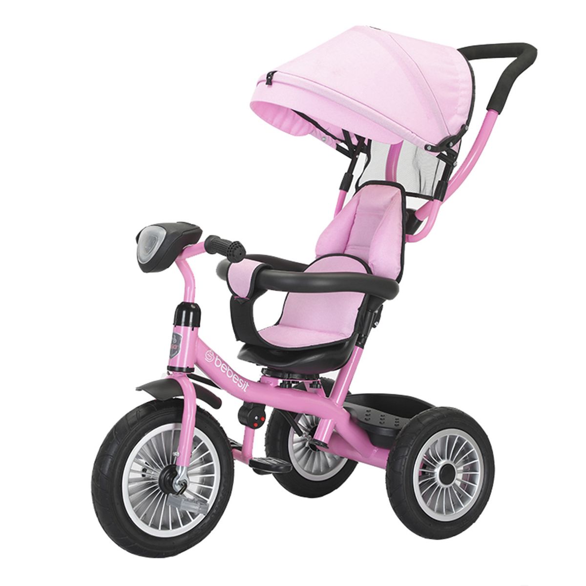 BEBESIT - Triciclo Paseo Infantil 360 1326 LX Rosado Bebesit