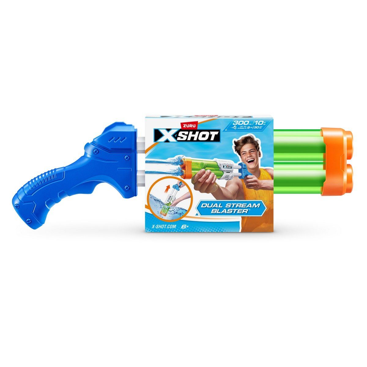 X-SHOT - Lanzador de agua X SHOT doble 700 ml para verano