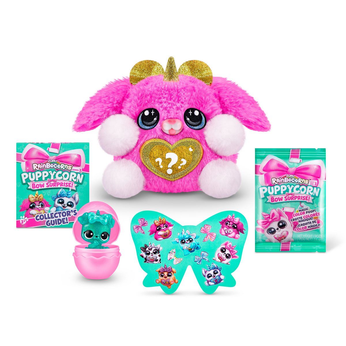 ANSALDO - Huevo sorpresa puppycorn rainbocorns - morado