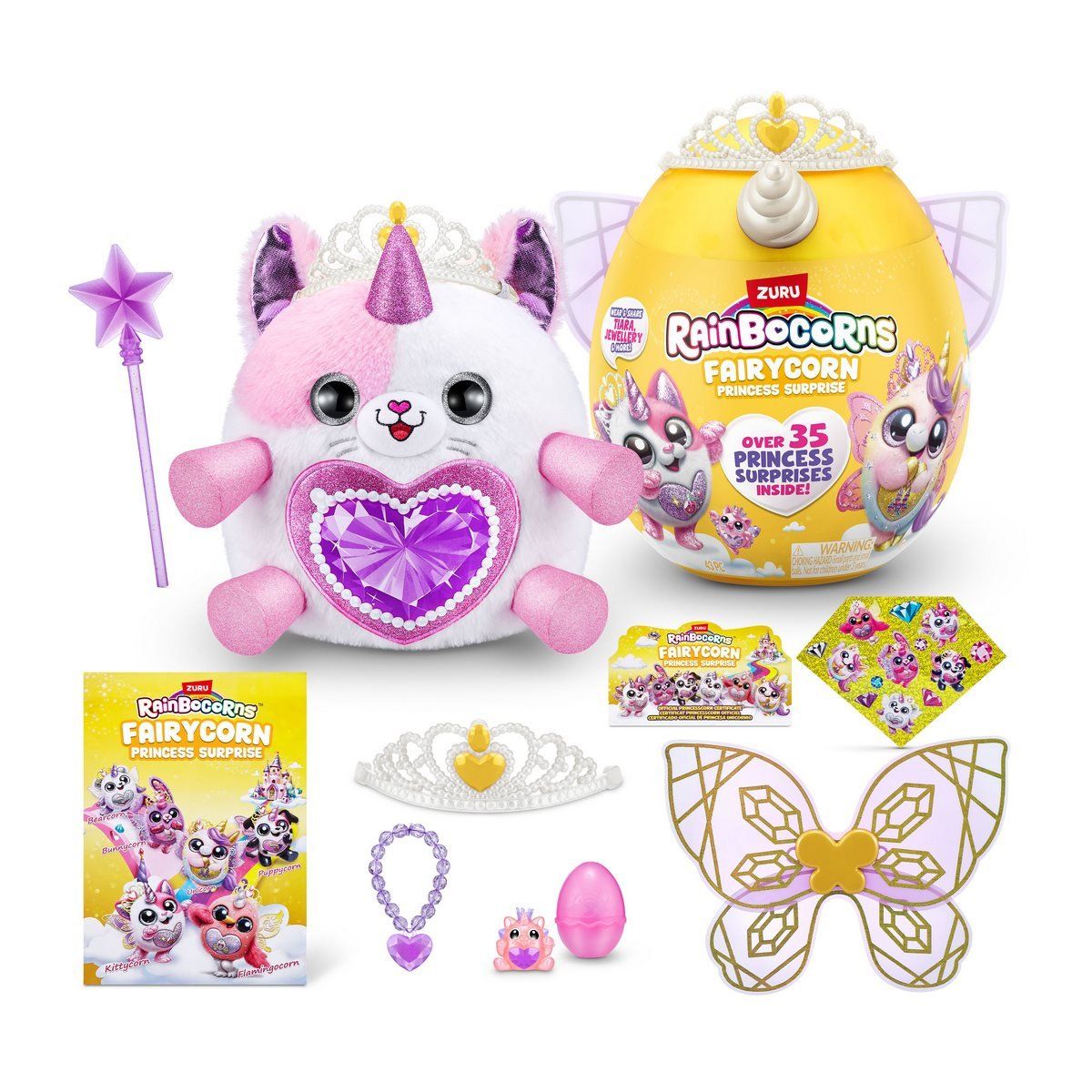 ANSALDO - Huevo Sorpresa Princesa  Rainbocorn Zuru - Marfil