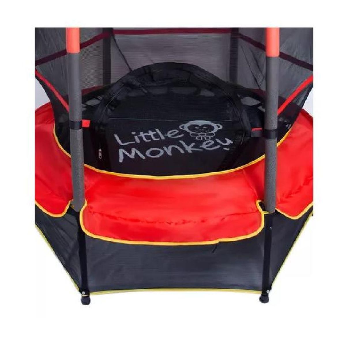 GENERICO - Cama elástica 14 m niños malla protectora cobertor negro