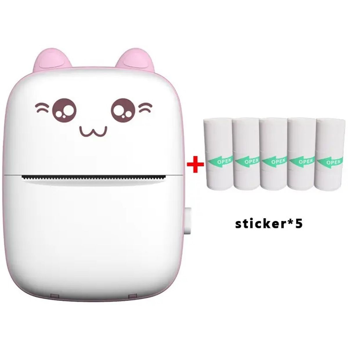 GENERICO - Mini Impresora Térmica Portátil de etiquetas Inalámbrica con Adhesivo