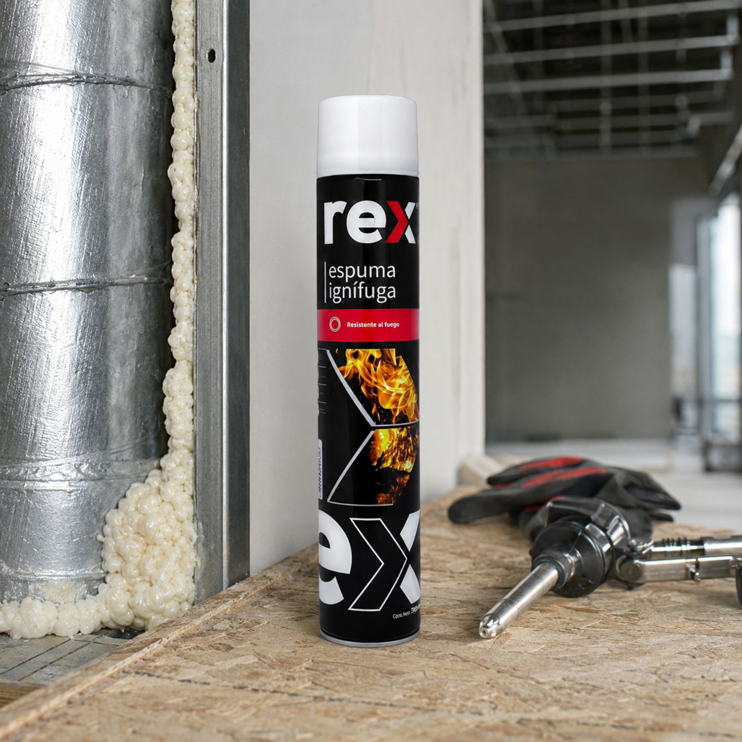 Espuma expansiva ignifuga 750ml Rex mimbral | Sodimac Chile