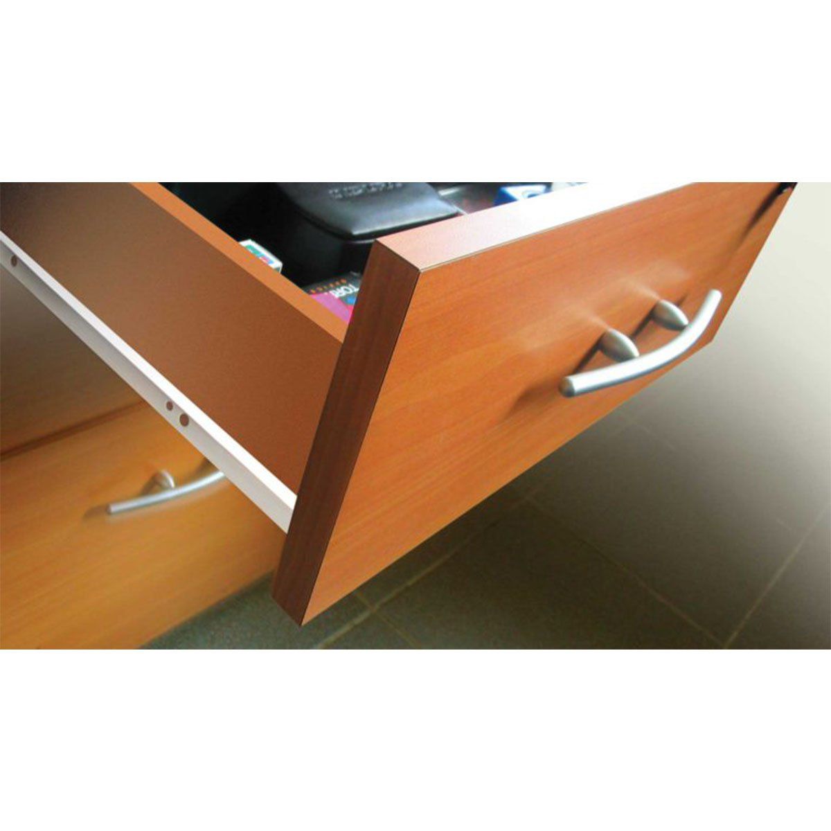 GENERICO - CORREDERA PARA MUEBLE SBP 45CM BLANCA PAR DUCASSE-MIMBRAL