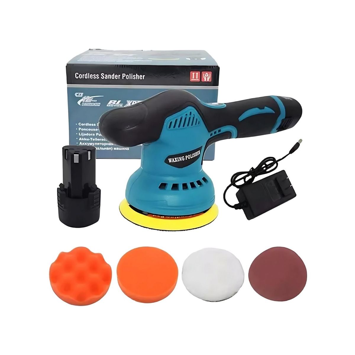 GENERICO - Pulidor De Auto Inalambrico Bateria 12v Con Accesorios