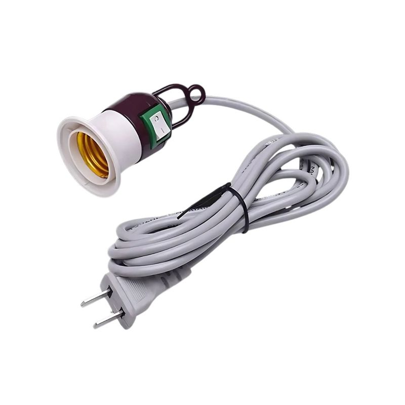 GENERICO - Cable Bombilla Extension Soquete Interruptor Enchufe 10 Mts