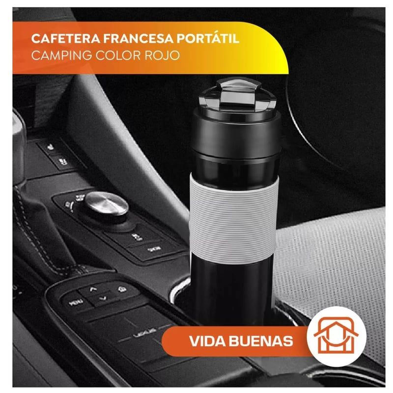 GENERICO - Termo Cafetera Portátil Prensa Francesa Portátil Camping