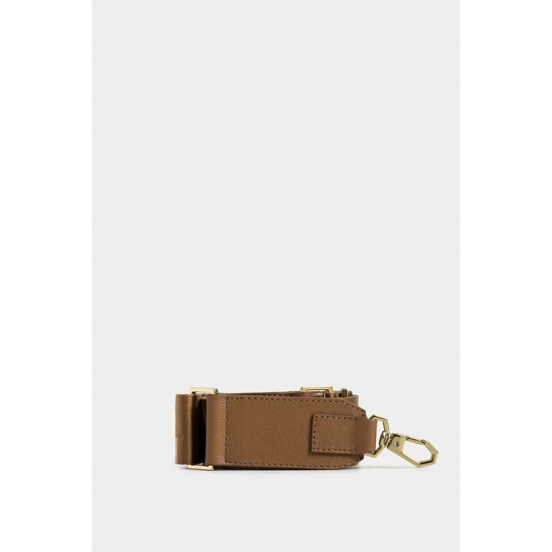 VELEZ - Cargadera lirio de cuero para mujer detalle tejido