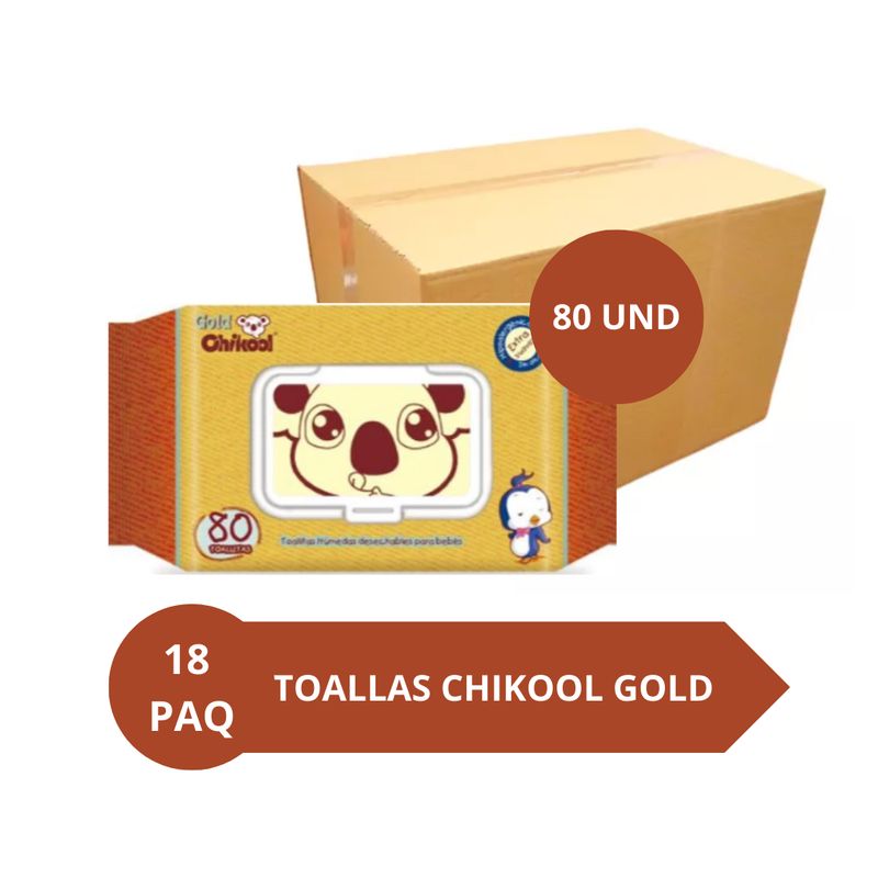 GENERICO - Toallas Humedas Chikool Gold 80und X18