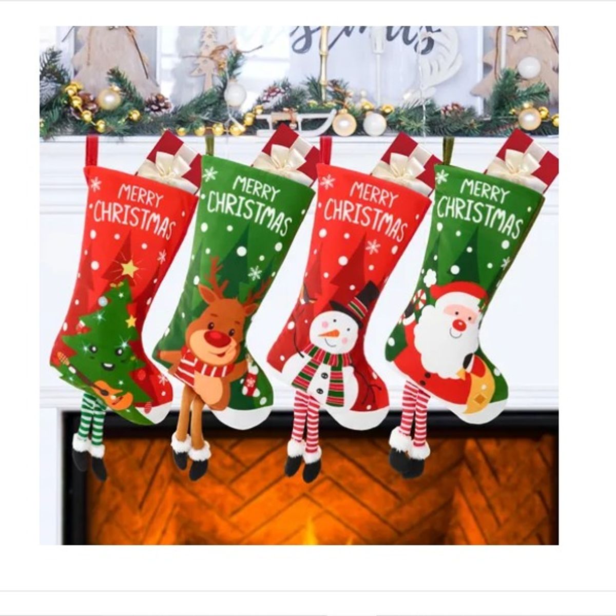 GENERICO - Botas De Colgante Navidad Decoración Papá Noel