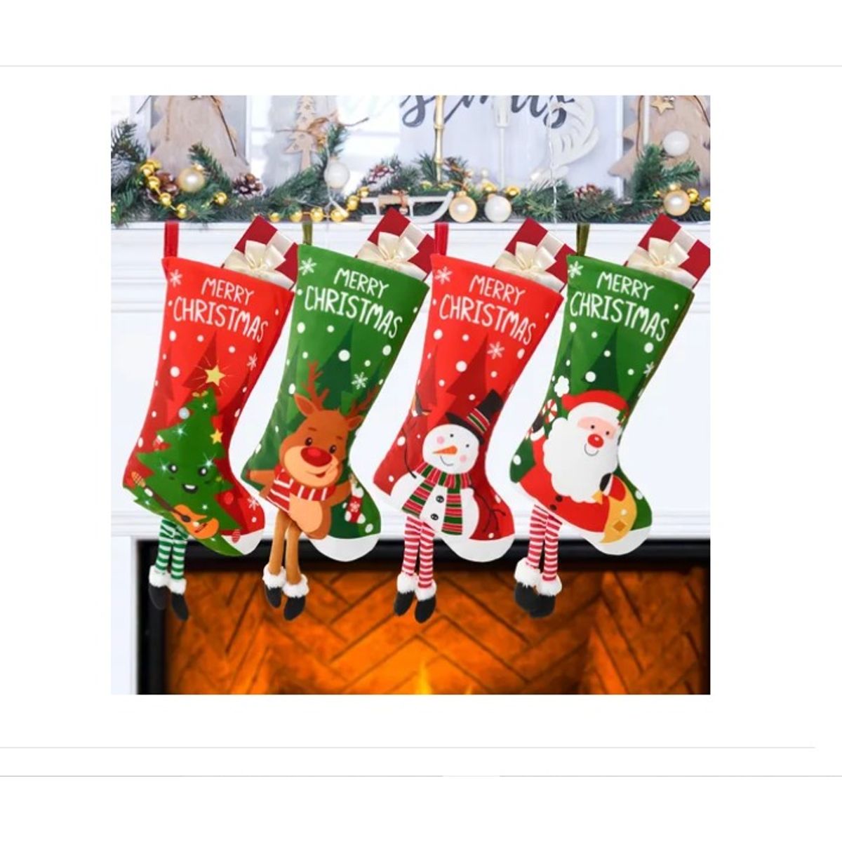 GENERICO - Botas De Colgante Navidad Decoración Papá Noel