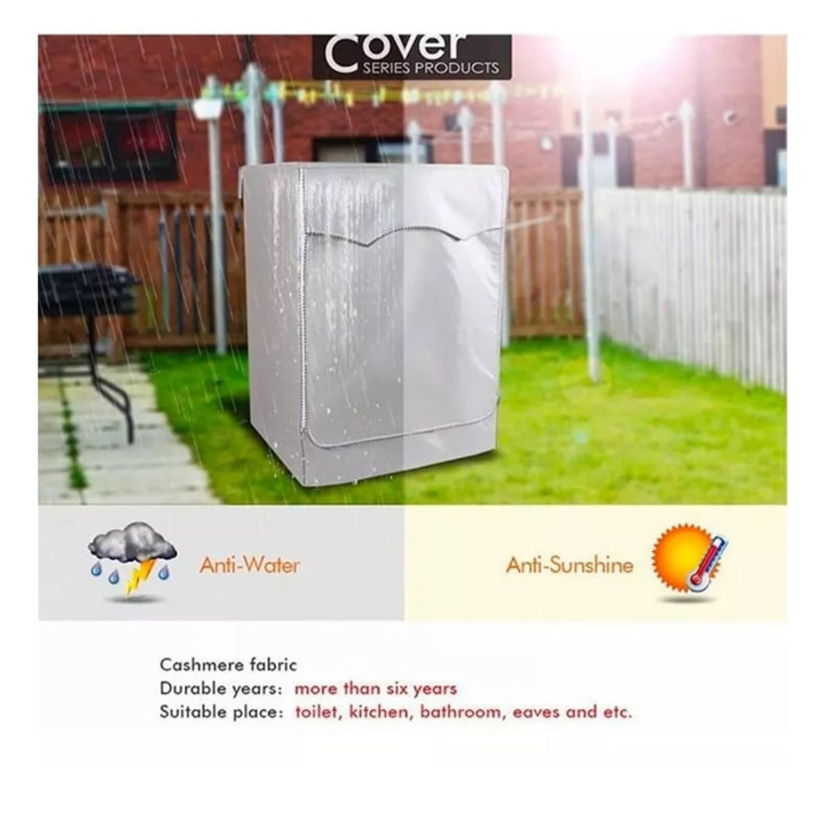 GENERICO - Funda Lavadora Y Secadora Protector Impermeable Anti-uv
