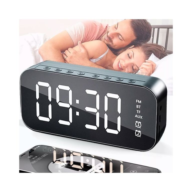 DESPERTADOR RADIO SUNSTECH FRD35U DIGITAL/USB NEGRO - miniatura 3