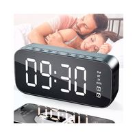 Radio Reloj Despertador Digital Parlante Bluetooth Y Espejo