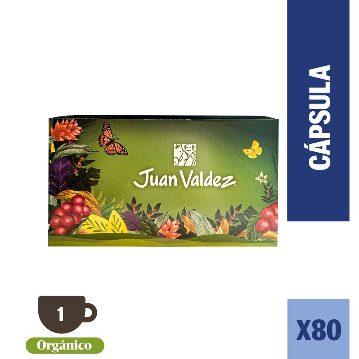 JUAN VALDEZ - Cápsulas de Café Espresso Orgánico 80 unidades