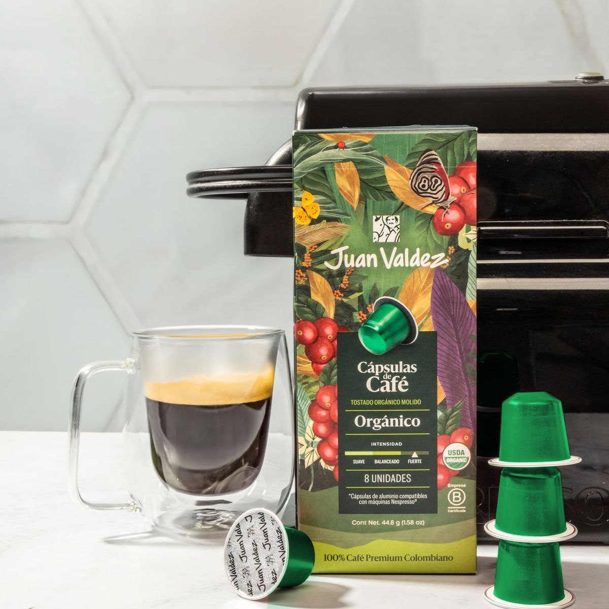 JUAN VALDEZ - Cápsulas de Café Espresso Orgánico 80 unidades