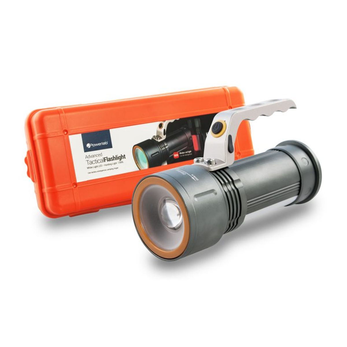 MLAB - Linterna táctica Flashlight  white Light LED 1300L Nexstore - 8511