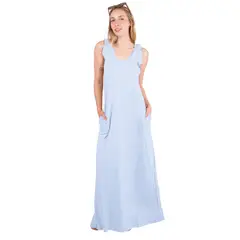 CHELSEA MARKET - Vestido largo mujer Celeste Cami
