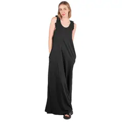 CHELSEA MARKET - Vestido largo mujer Negro Cami