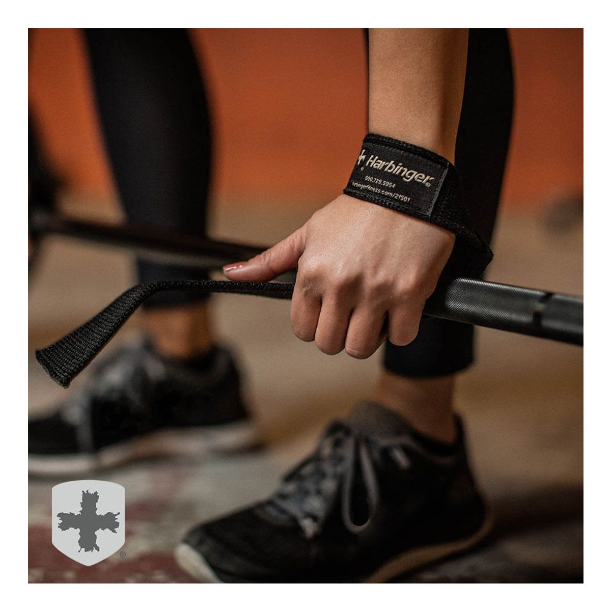 HARBINGER - Agarres Entrenamiento Pesas Harbinger Cotton Lifting Straps