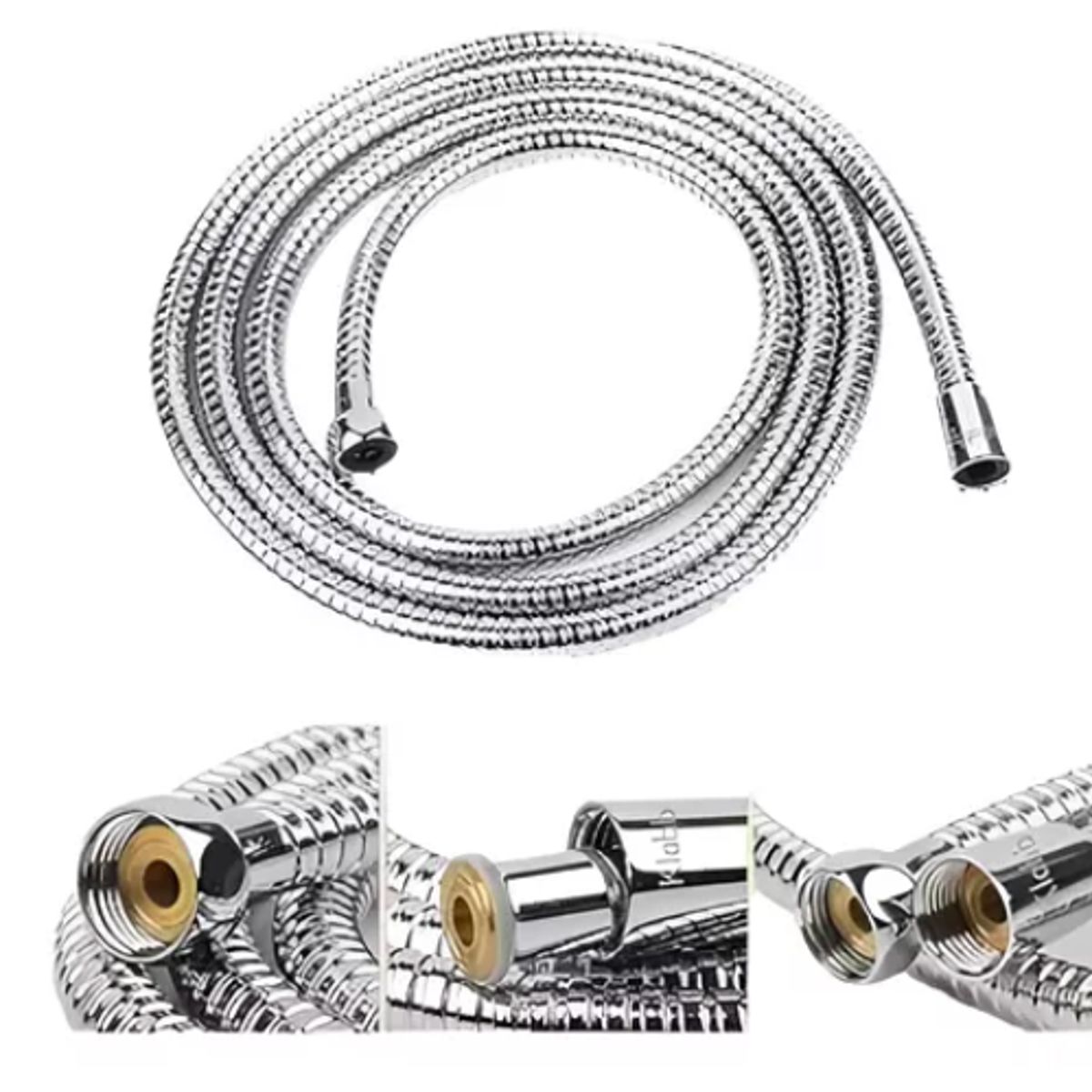 GENERICO - Pack 2 Mangueras Flexible Ducha Teléfono 2mt Universal Baños