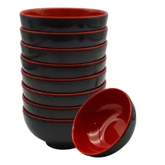 GENERICO - Pack 10 Pocillo Tazón Cuenco De Melamina Bowl Cocina 250ml